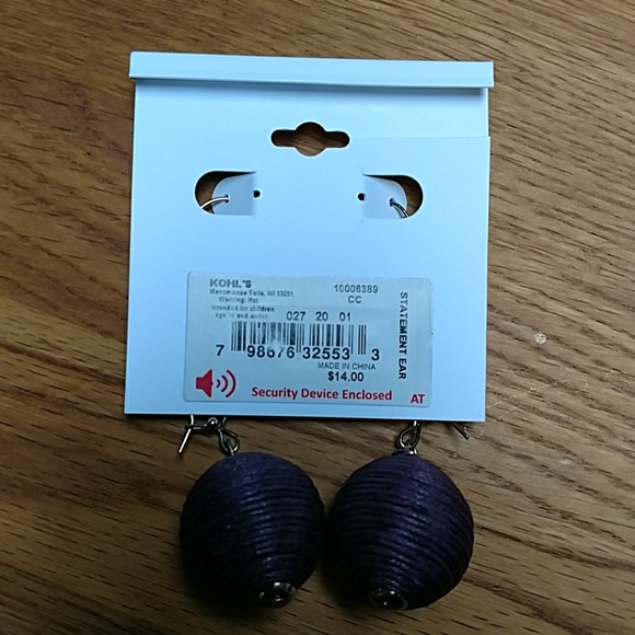 Purple Earrings by Color - Picture 3 of 3